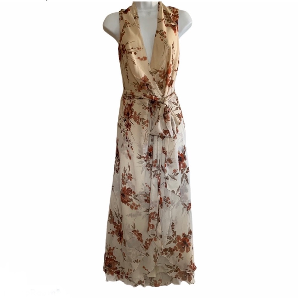 Banana Republic silk elegant wrap dress.
